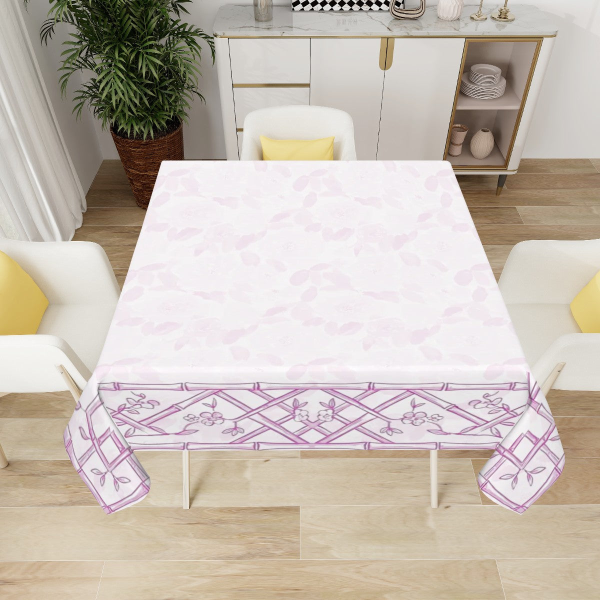 Lattice in Bloom - The Bamboo Edit Square Tablecloth