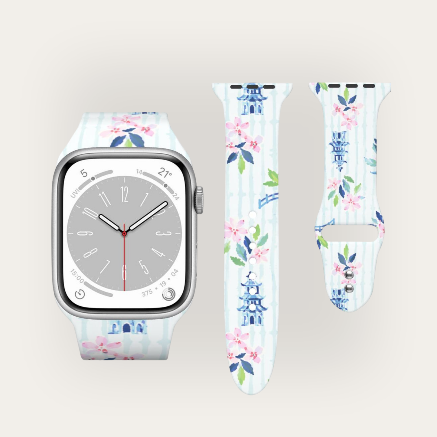 Bamboo Mahjong Double Buckle Apple Watch Band