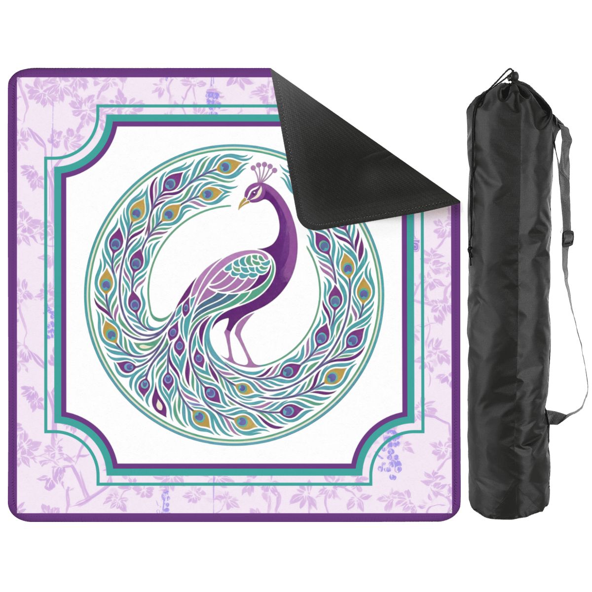The Peacock Look Mahjong Mat