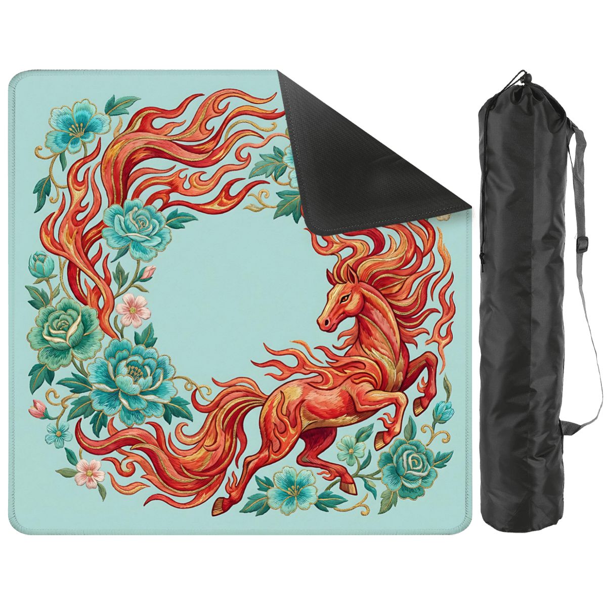 Year of the Fire Horse Mahjong Mat