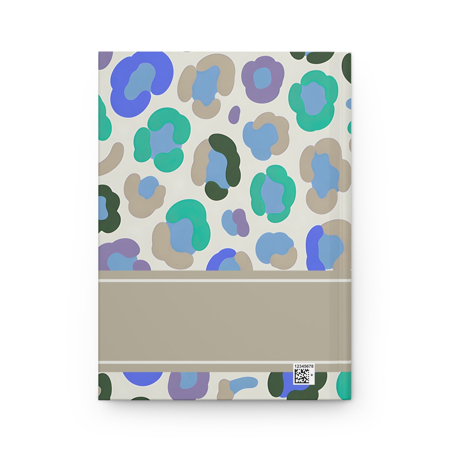 Custom Pastel Leopard Monogram Hardcover Journal | Personalized Initials