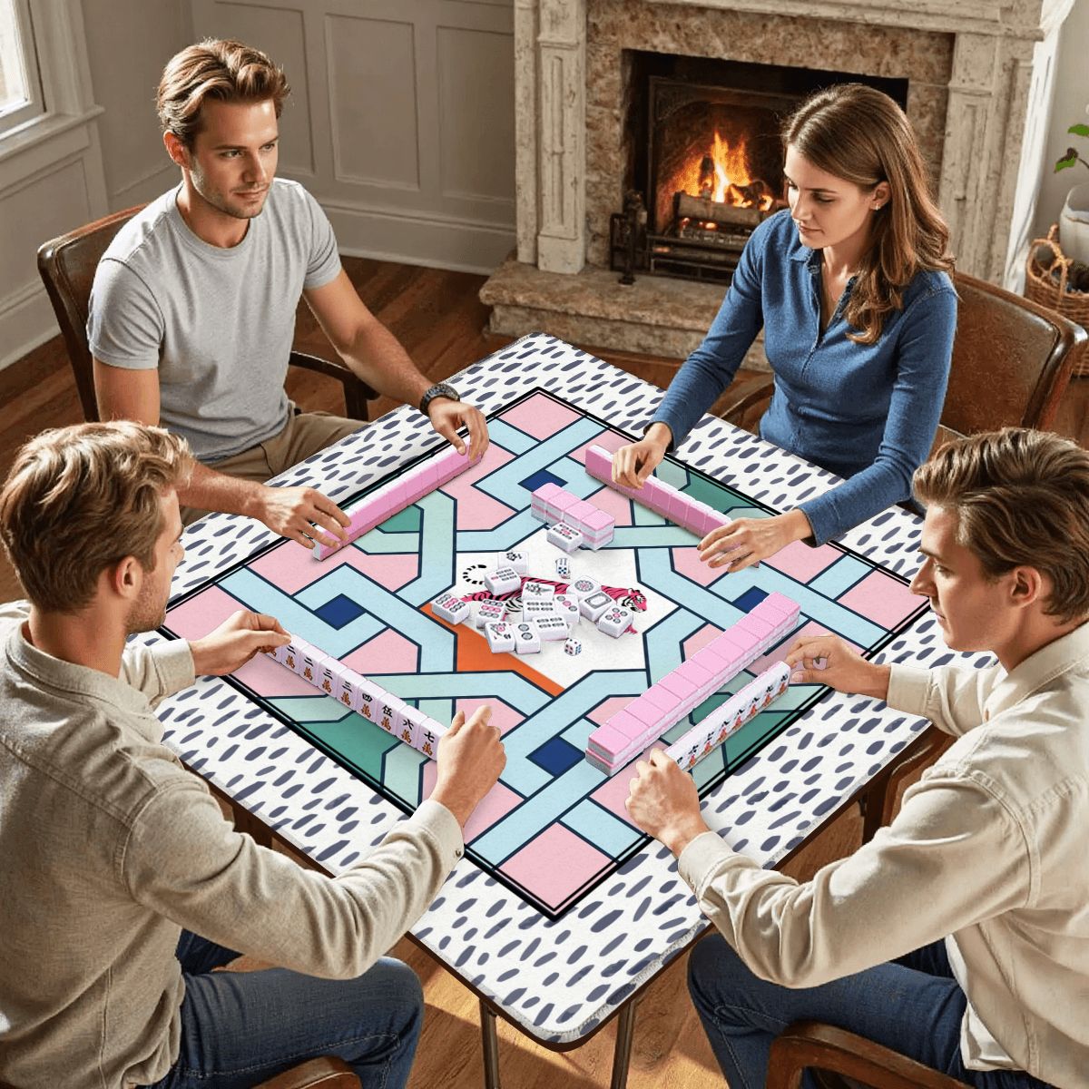 Mahjong Mat 31.5"x31.5" (Ship Rolled up)