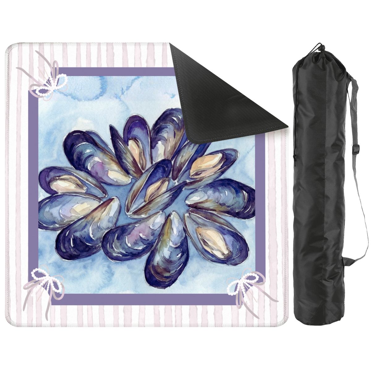 The Midnight Mussel Mahjong Mat