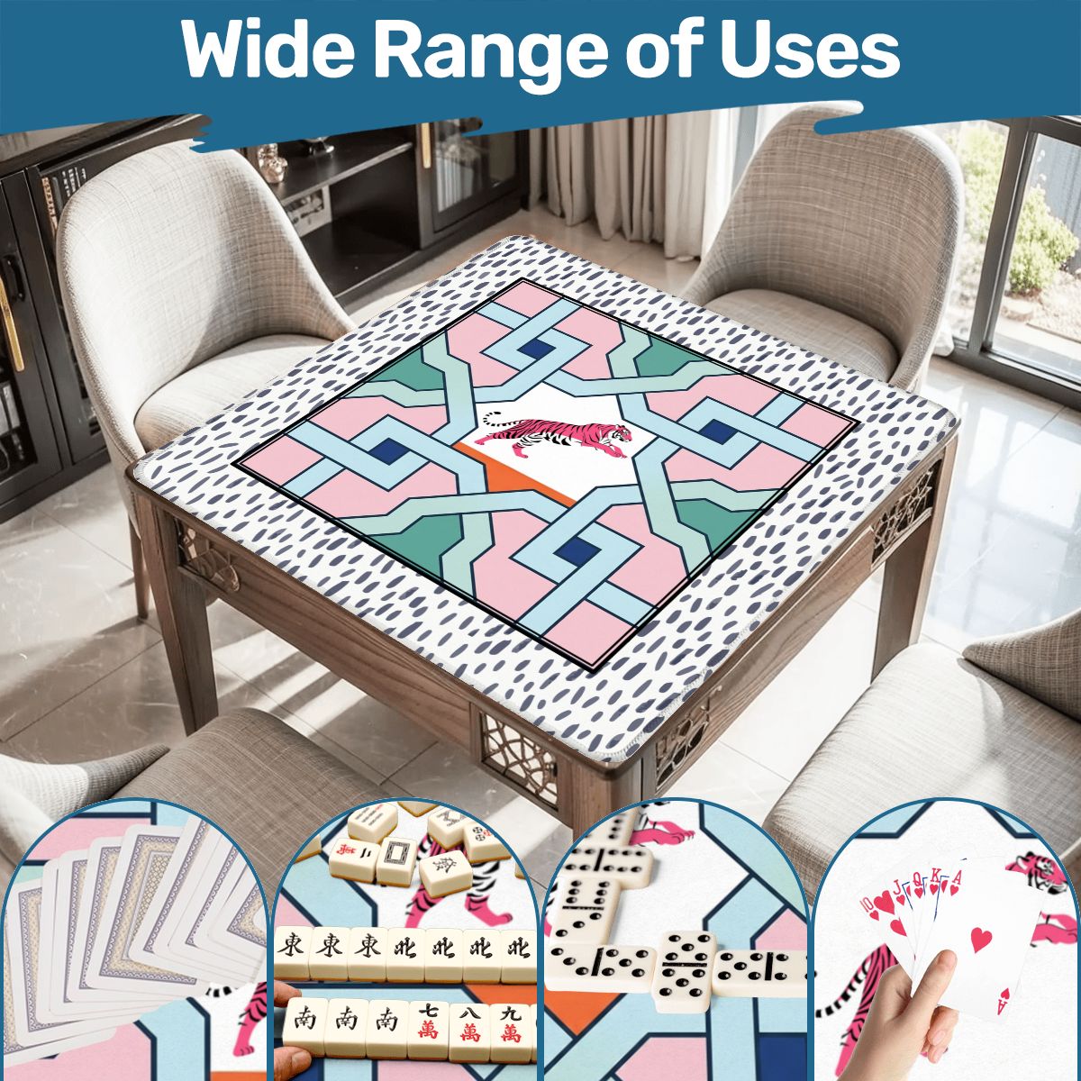 Mahjong Mat 31.5"x31.5" (Ship Rolled up)
