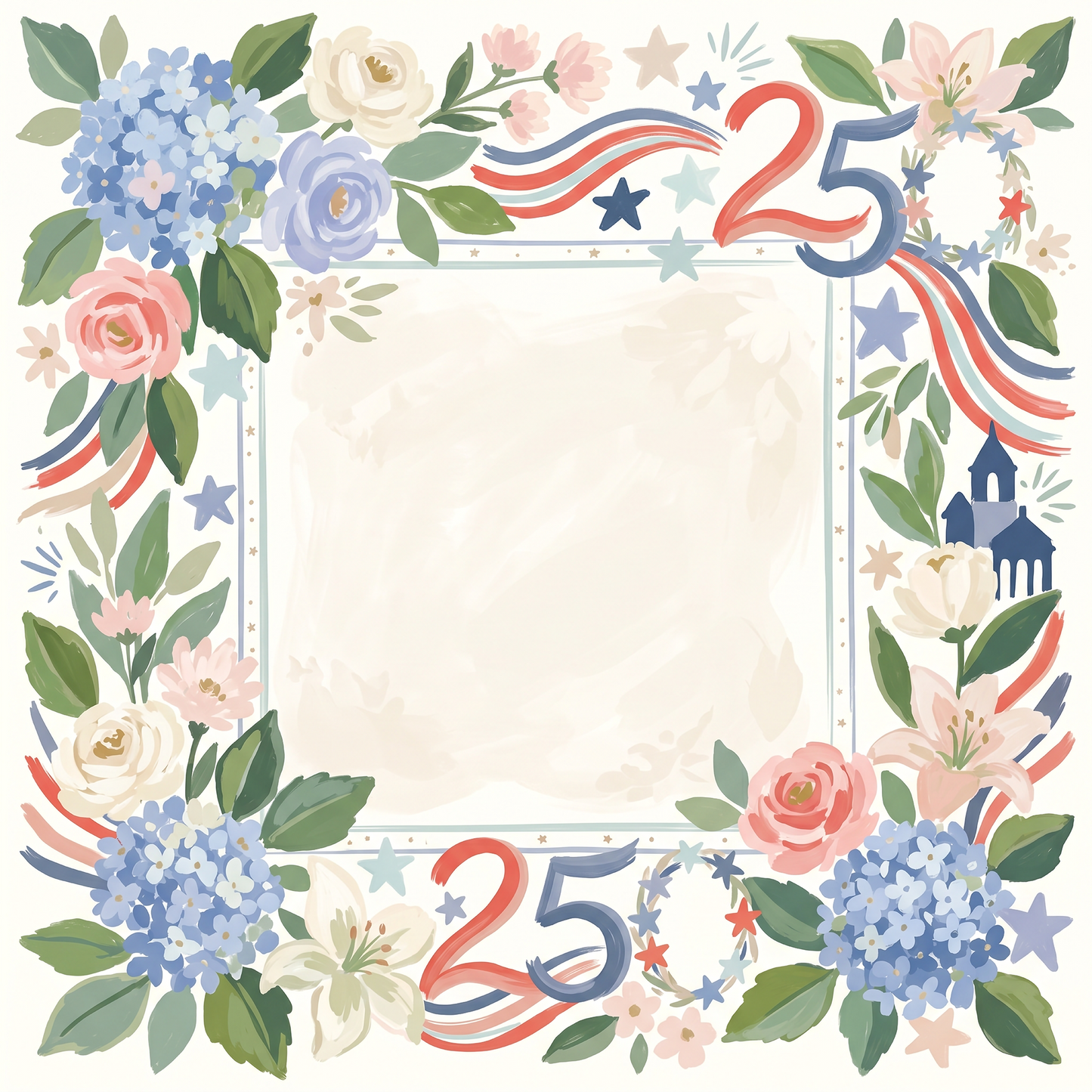 American 250 4th of July Mahjong Mat