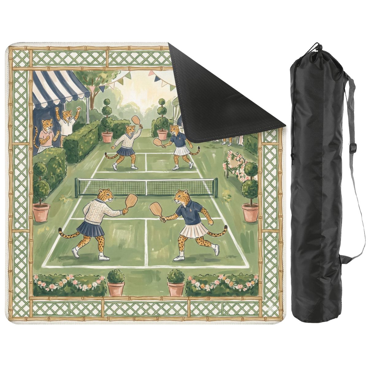 Bamboo Leopard Club Mahjong Mat